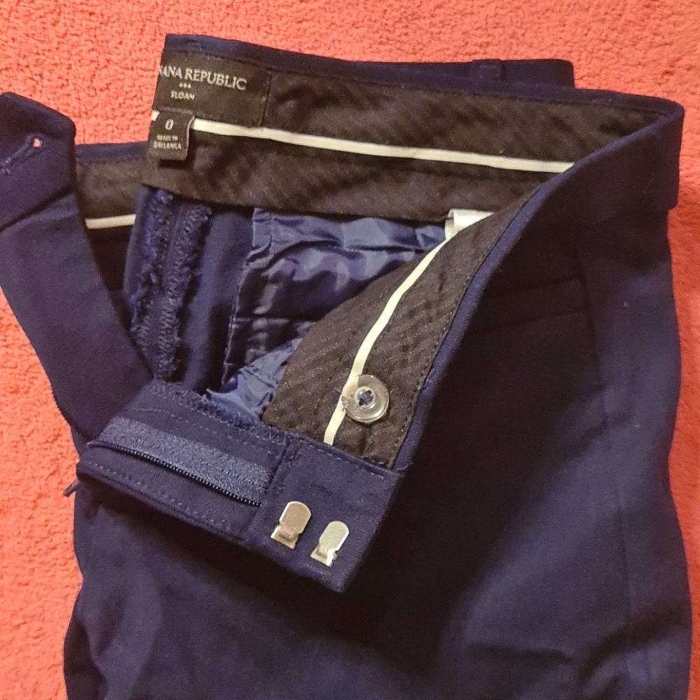 Banana republic sz 0 Sloan dark navy pant